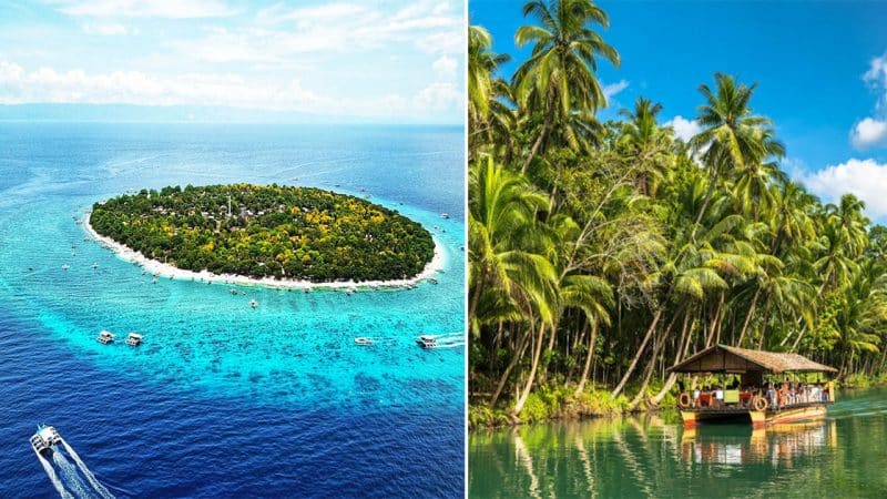 Perfect view of Balicasag Island, just off the coast of Bohol