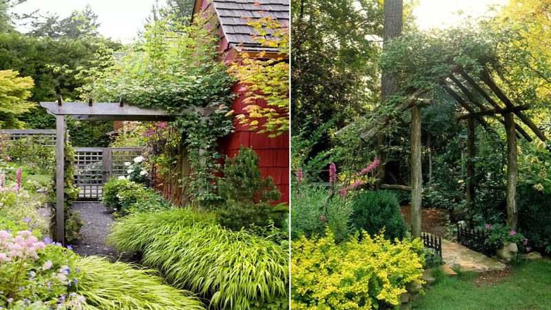 13 Rustic Arbor Ideas to Add Romantic Charm to Your Garden