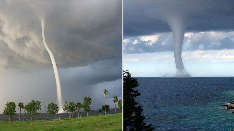 “Swirling Marvels: Unveiling the Enchanting Allure of Waterspouts”