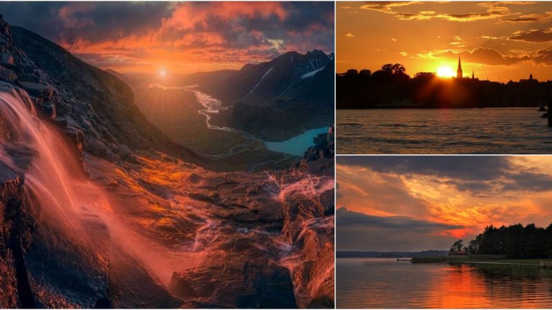 Sweden’s Breathtaking Sunrise: A Spectacle of Nature 🌅