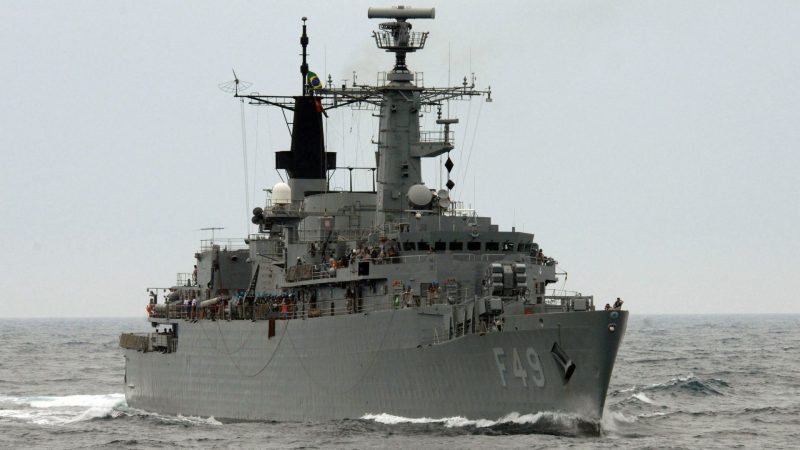 Brazilian Type 22 Frigate BNS Rademaker (F49): Formerly HMS Battleaxe (F89) of the Royal Navy